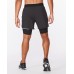 2XU Aero 2-In-1  7 Inches Men Running Shorts Black/silver