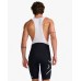  2XU Aero Cycle Men Cycling Foam Padded Bib Shorts Black/White