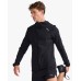 2XU Aero Men Runnng/cycling water Resistant Jacket Black/Silver