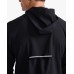 2XU Aero Men Runnng/cycling water Resistant Jacket Black/Silver