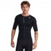 2XU Aero Sleeved Men Running Tri Top Black/white