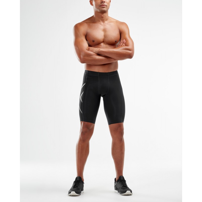 2XU Compression Shorts Black/Silver