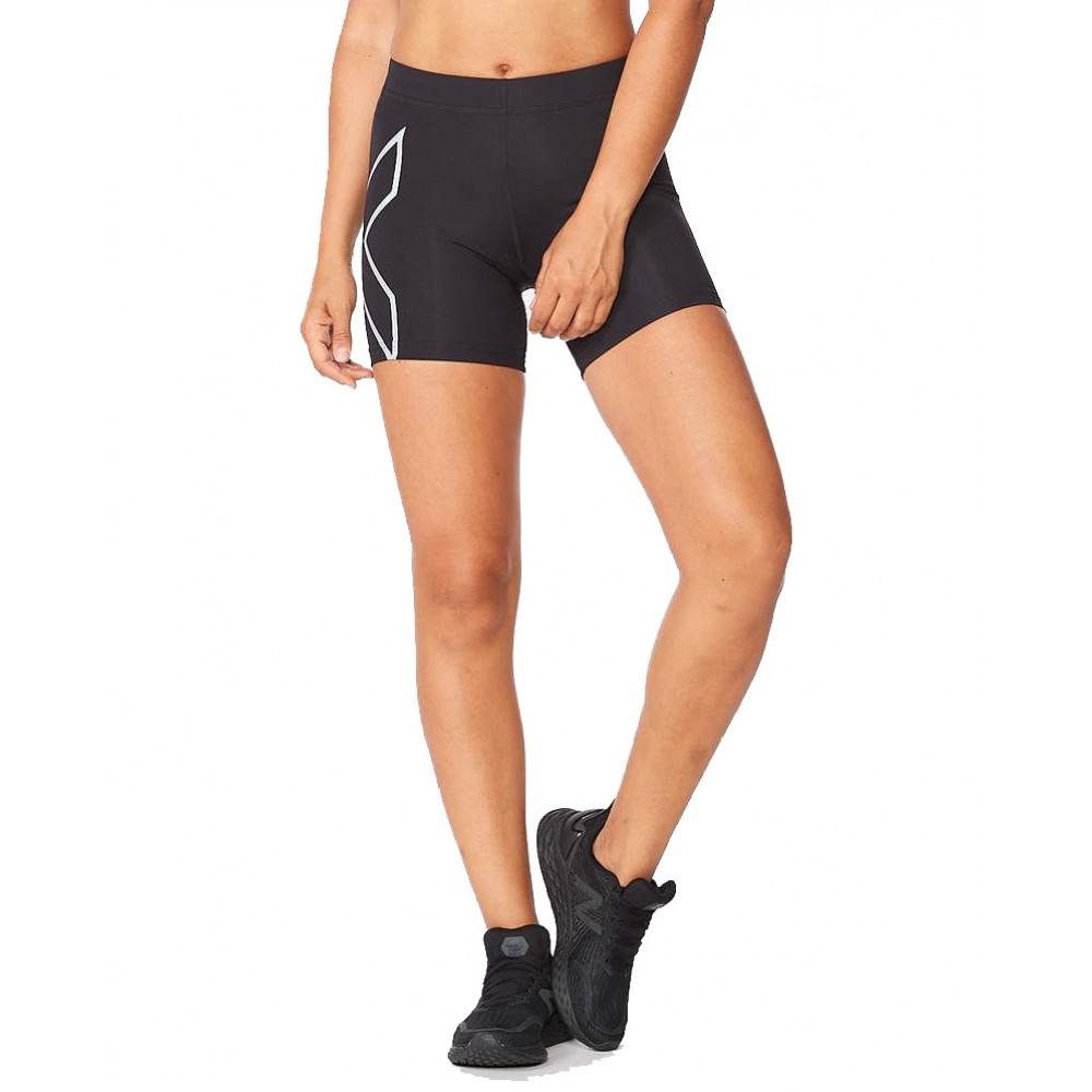 Navy-L More Mile Conquer 2 in 1 Womens Running Shorts 
