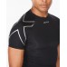 2XU Core Compression Short Sleeve Men Cycling Jersey Black/Silver