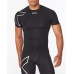 2XU Core Compression Short Sleeve Men Cycling Jersey Black/Silver