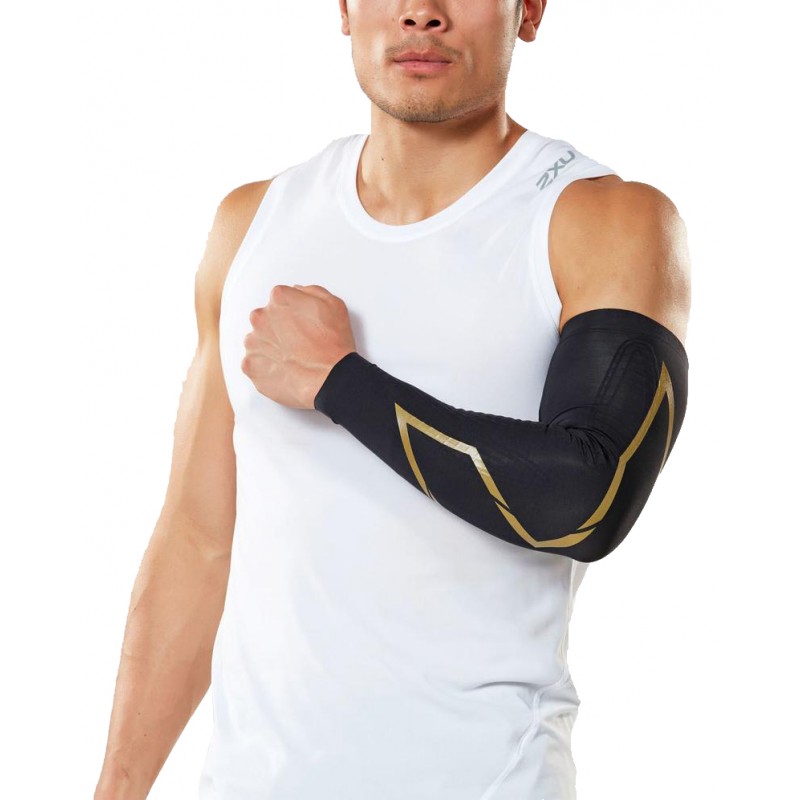 2XU Elite MCS Compression Arm Guards Balck/Gold