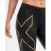 2XU MCS Running Women Shorts Black/Gold Reflective