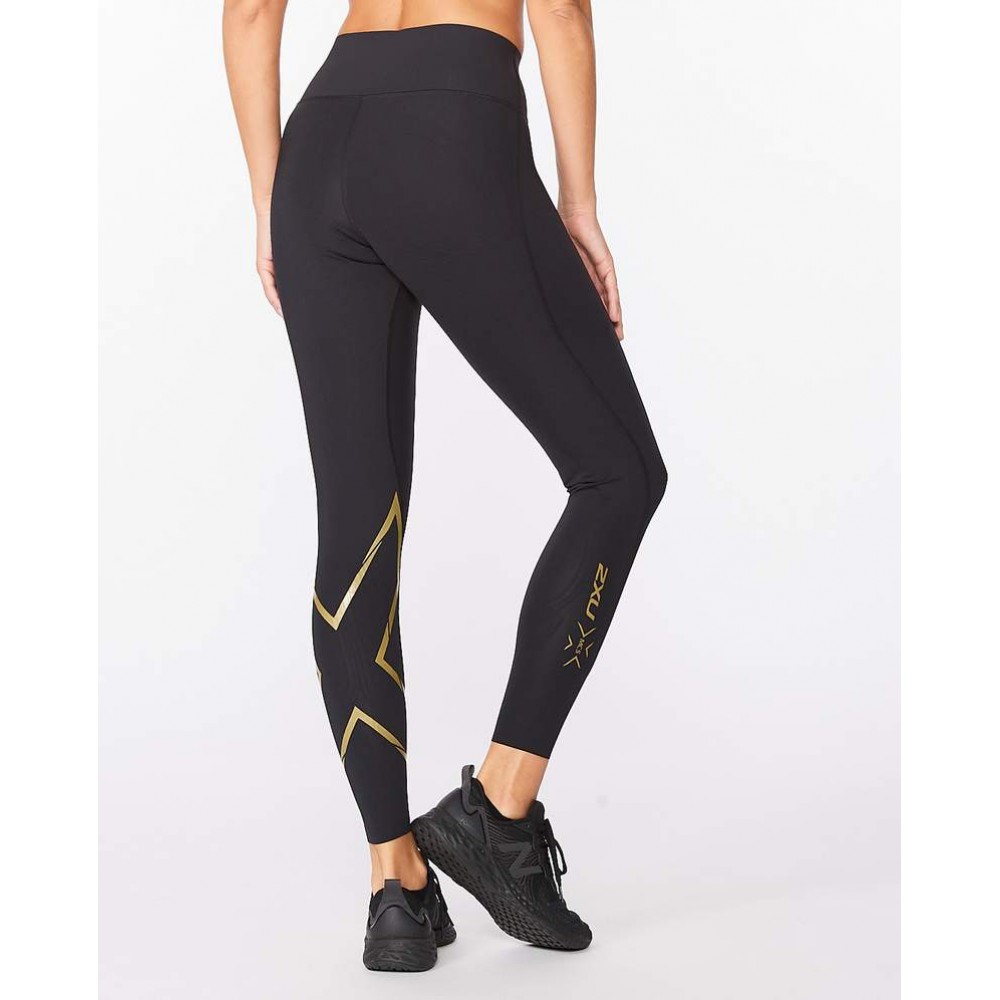 2XU MCS x Training Comp Tights, Black/Gold, x Small 