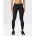 2XU Motion Mid-Rise Compression Women Tights Black/Dotted Reflective Logo