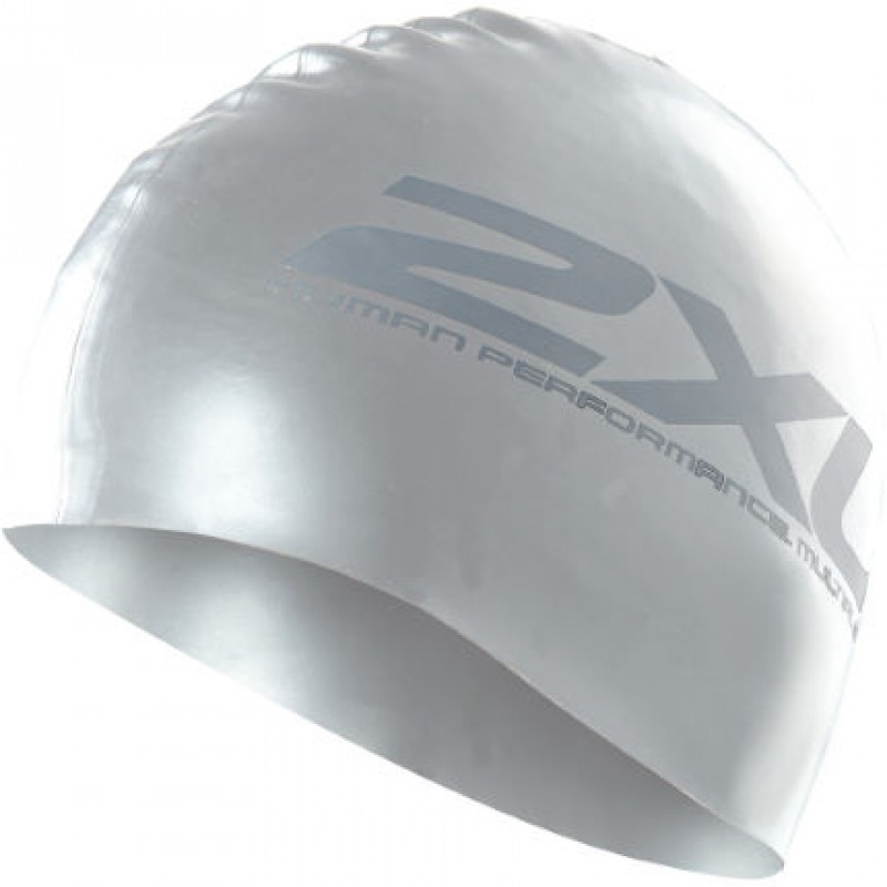 2XU Silicone Swimming Cap Silver