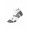 2XU Vector Cushion 1/4 Crew Socks White/Grey