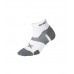 2XU Vector Cushion 1/4 Crew Socks White/Grey