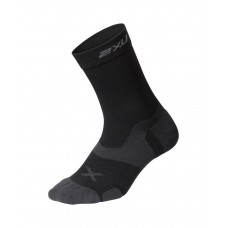 2XU Vector Cushion Crew Socks Black/Titanium