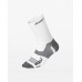 2XU Vectr Ultralight Crew Socks White/Grey