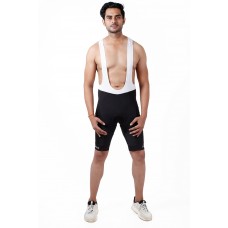 Actuo Pro Men Cycling Gel Padded Bib Shorts White/Black