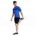 Actuo Neo Racer Fit Cycling Jersey Blue With Actuo Foam Padded Shorts Black (combo)