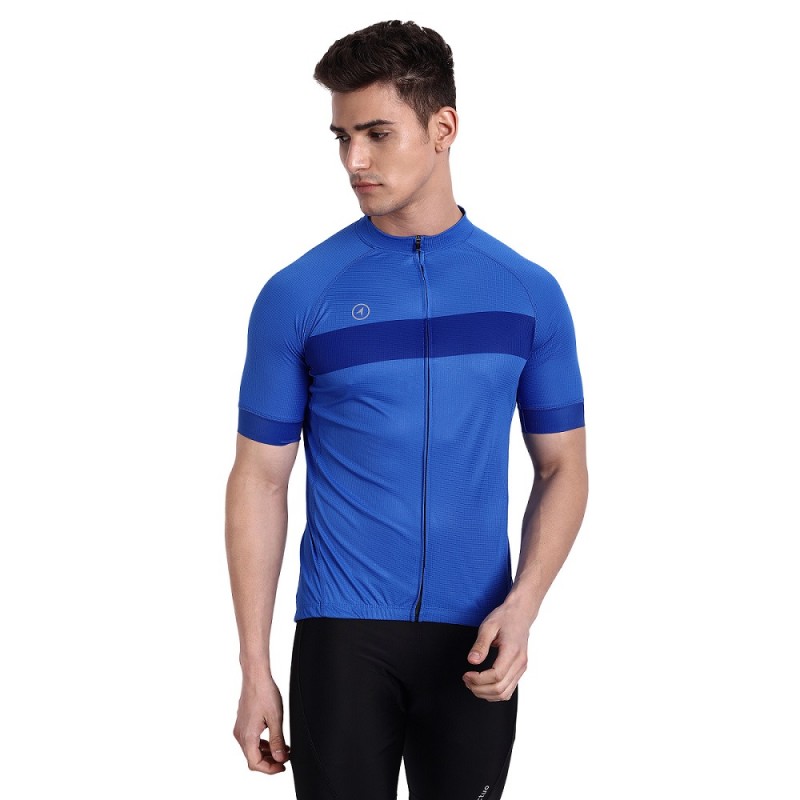 Actuo Neo Racer Fit Cycling Jersey Blue