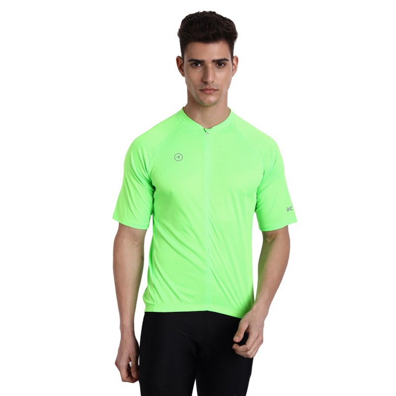 Actuo Essential Cycling Jersey Neon Green