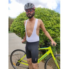 Actuo Essential Men Cycling Gel Padded Bib Shorts White/Black