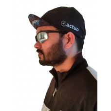 Actuo Unisex Cycling Cap Ocean Blue & Black 