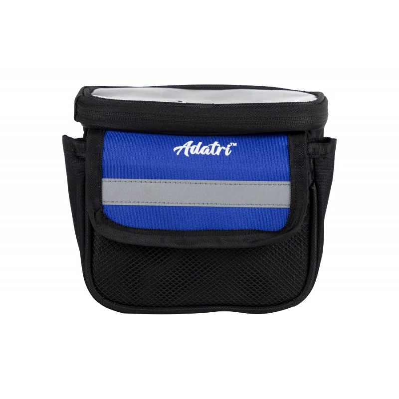 Adatri Bicycle Double Sided Front Frame Bag With Mobile Pouch Blue & Black (AVBA-016)
