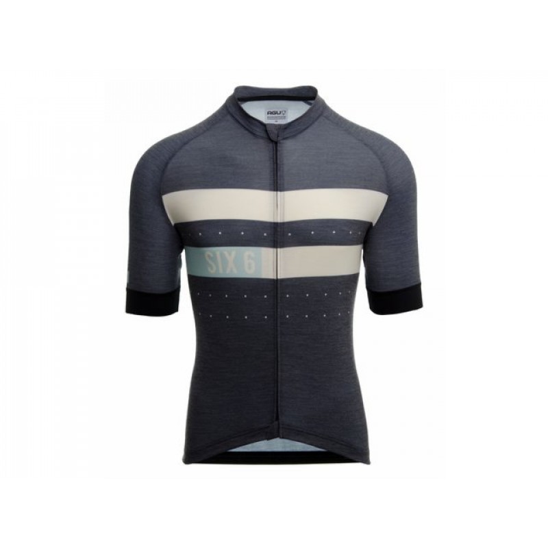 AGU SS SIX6 Merino Men Cycling Jersey Blue