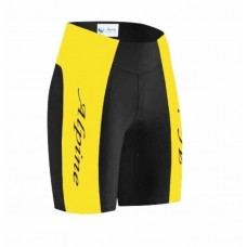 Alpine Bikes Signature Cycling  Foam Padded Shorts Yellow