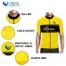 Alpine Bike Signature  Men Cycling Jersey V2 Yellow And Black Regular Fit