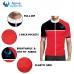 Alpine Bike Artistic  Men Cycling Jersey Red And Black Regular Fit