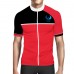 Alpine Bike Artistic  Men Cycling Jersey Red And Black Regular Fit