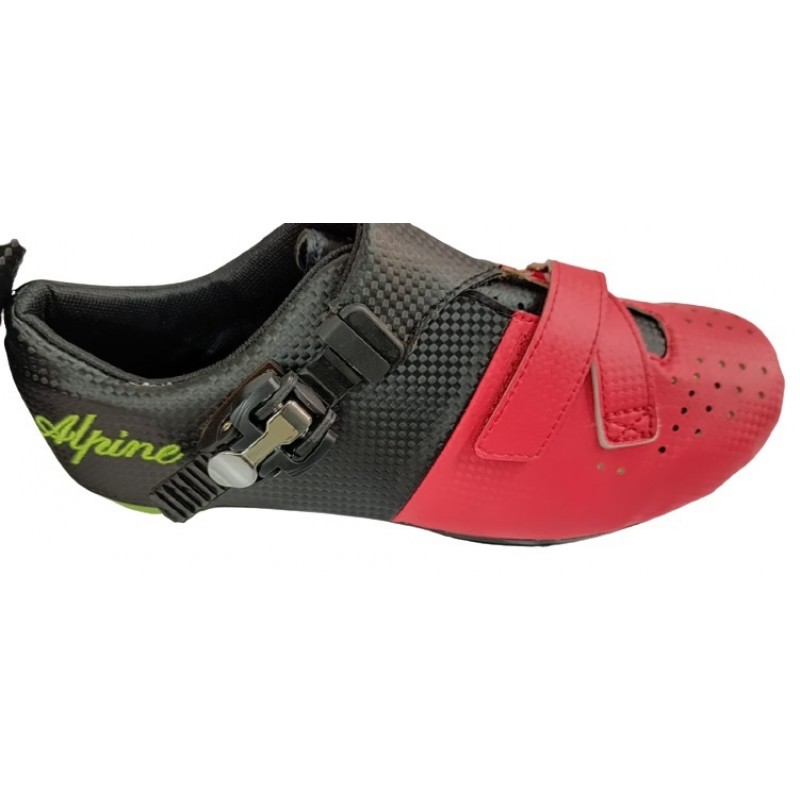 Alpine Bike Men Cycling Shoes Red and Black