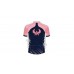 Alpine Bike Race Fit Men Cycling Jersey Pink And Dark Blue