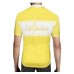 Alpine Signature Men Cycling jersey Yellow And White Regular Fit