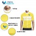 Alpine Bike Signature Men Cycling jersey Yellow And White Regular Fit