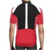 Alpine Bike Slim Fit Men Cycling Jersey Red And White