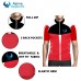 Alpine Slim Fit Men Cycling Jersey Red And White