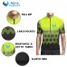 Alpine Bike Slim Fit Men Cycling Jersey Black And Fluo Yellow