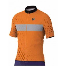 Alpine Bikes Slim Fit Cycling Jersey Orange 