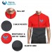 Alpine Slim Fit Men Cycling jersey Black And Red