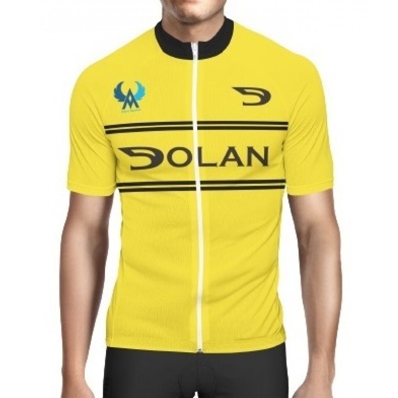 Dolan Winners Men Cycling Jersey Yellow Regular Fit