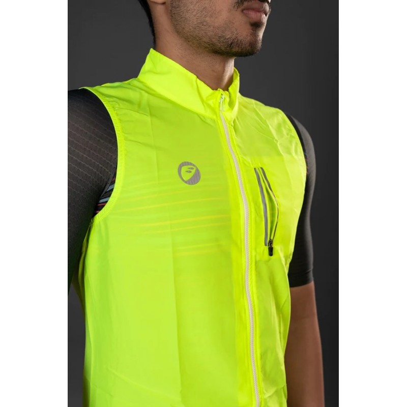 Apace Hi-Viz Sleeveless Unisex Cycling Gilet Neon