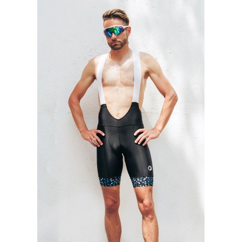 Apace Dawn Men Cycling Full Paded Bib Shorts Black