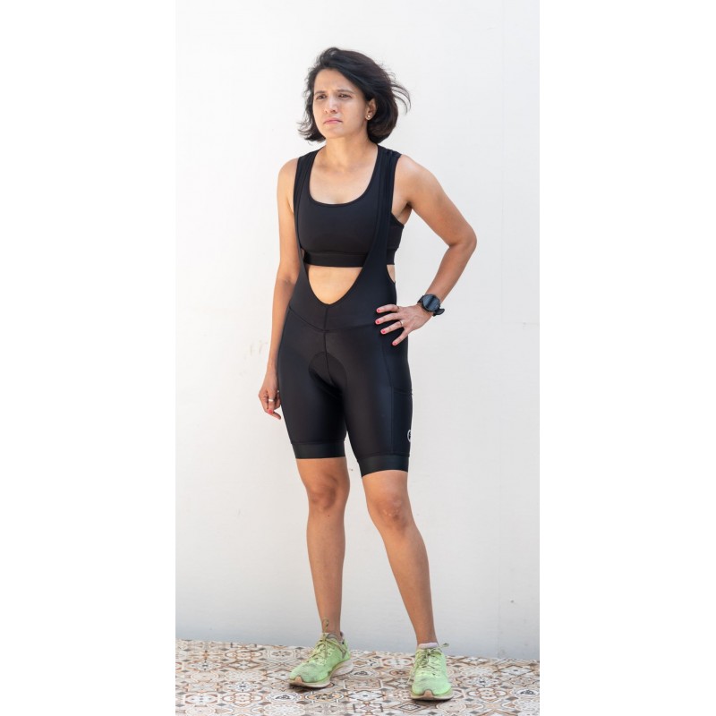 Apace Ebony Women Cycling Bib Shorts Black