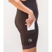 Apace Espresso Women Cycling Bib Shorts Brown