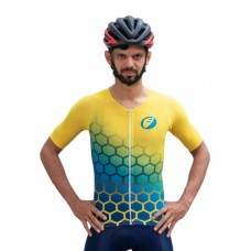 Apace Hex Racer Race-Fit Men Cycling Jersey Electro