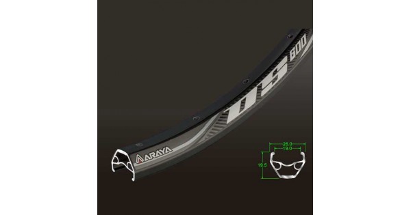 Buy Araya Rim Ds 600 26x1.50 Black Fv 32h online in India