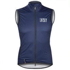 Baisky Men Double Zipper Wind Vest Bk Blue