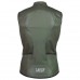 Baisky Men Double Zipper Wind Vest Army Green