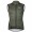 Baisky Men Double Zipper Wind Vest Army Green