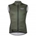 Baisky Men Double Zipper Wind Vest Army Green